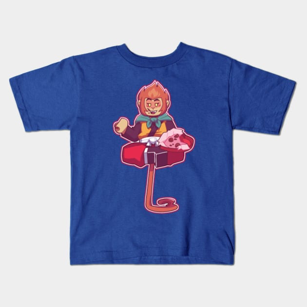 Sun Wukong Valentine_s Ver.2 Kids T-Shirt by SheWolfCentral